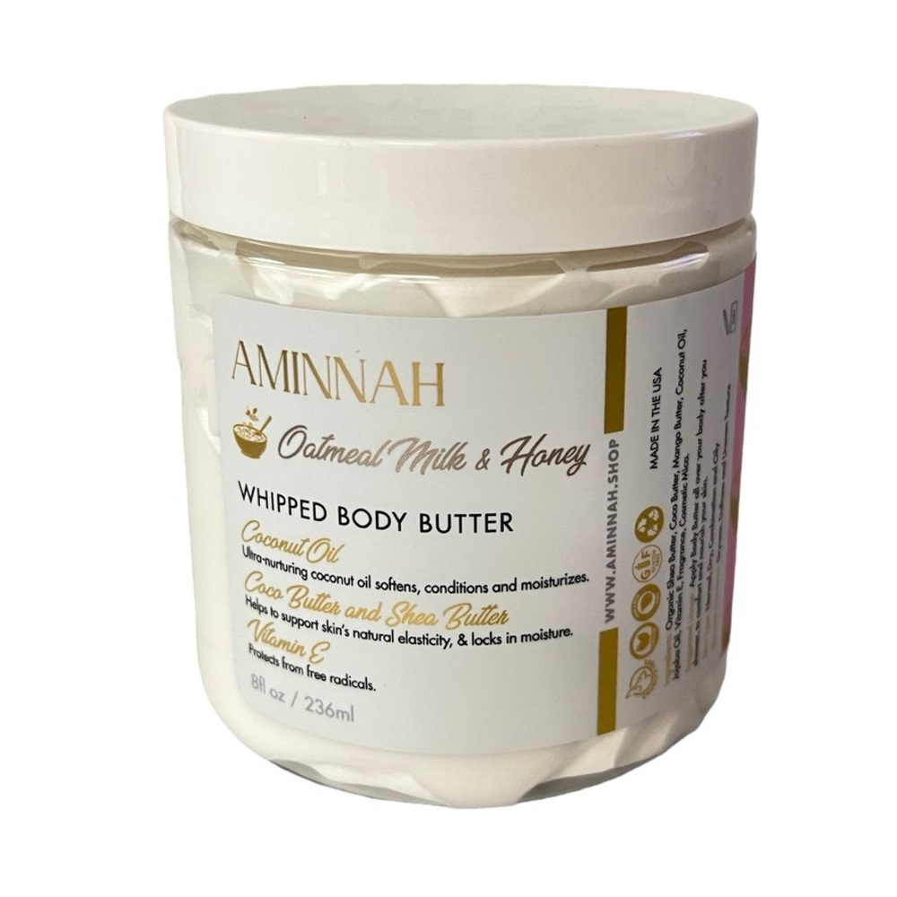 AMINNAH - Oatmeal Milk & Honey Whipped Body Butter